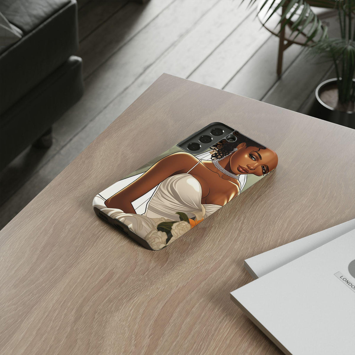 Samsung Galaxy S22 Samsung Galaxy S22 Plus Samsung Galaxy S22 Ultra Tough Case African American Bride Black bride wedding Dress Wedding Gown