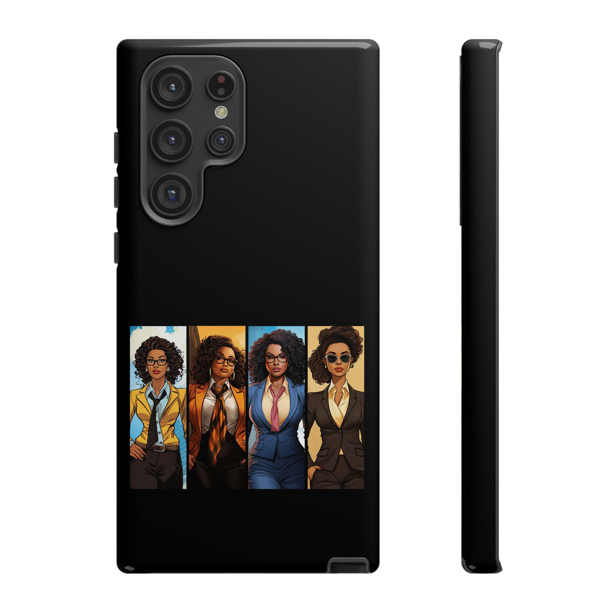 Samsung Galaxy S22 Samsung Galaxy S22 Plus Samsung Galaxy S22 Ultra Tough Cases African American Black Women Superheroes Strong Black Women