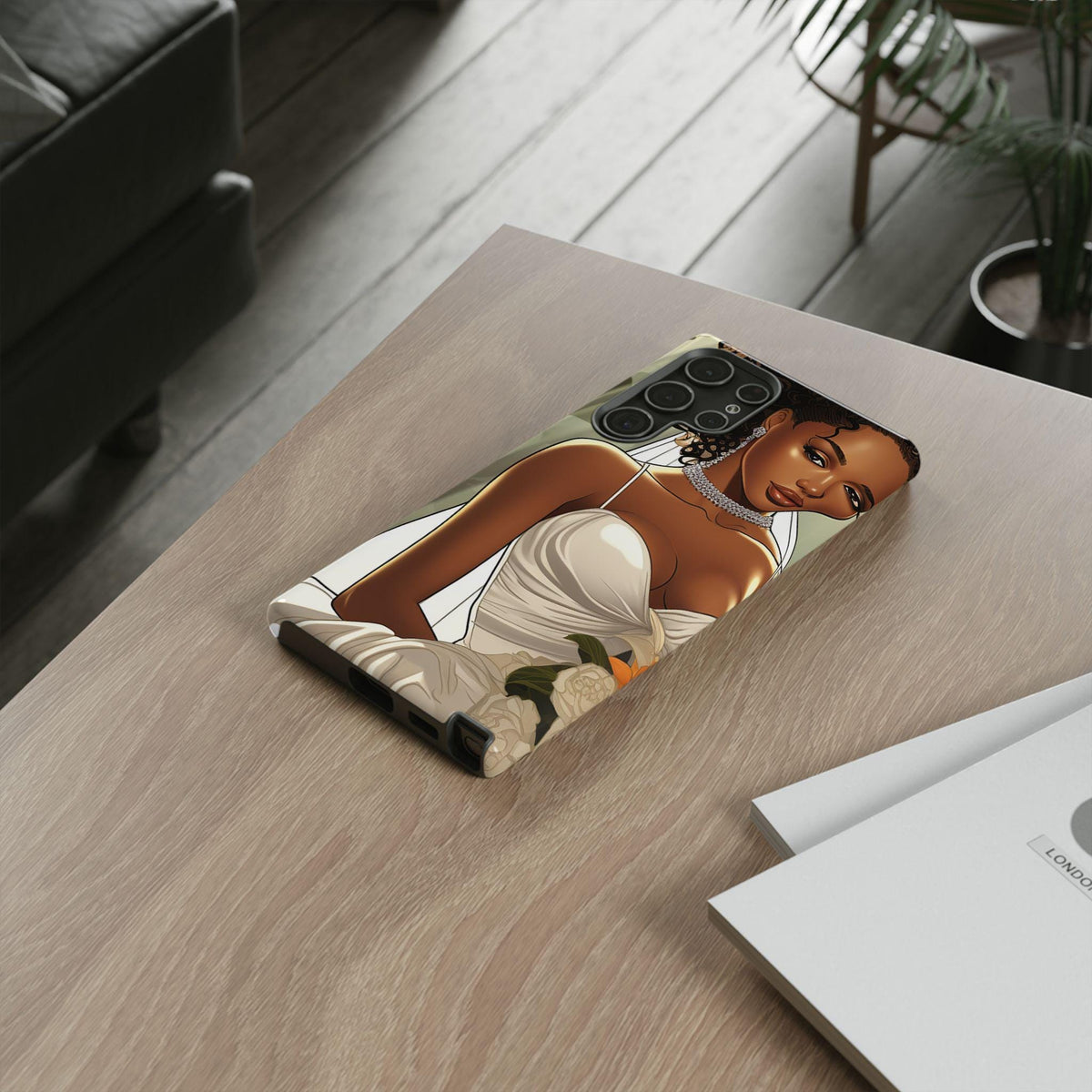 Samsung Galaxy S22 Samsung Galaxy S22 Plus Samsung Galaxy S22 Ultra Tough Case African American Bride Black bride wedding Dress Wedding Gown